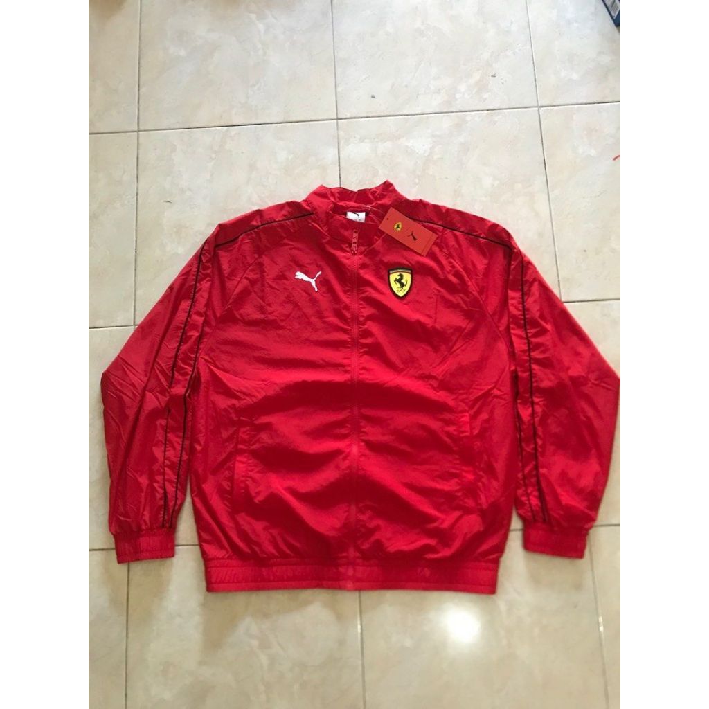 Scuderia Ferrari HP Race T7 Oversized Jacket Men | Jaket Woven Ferrari Original
