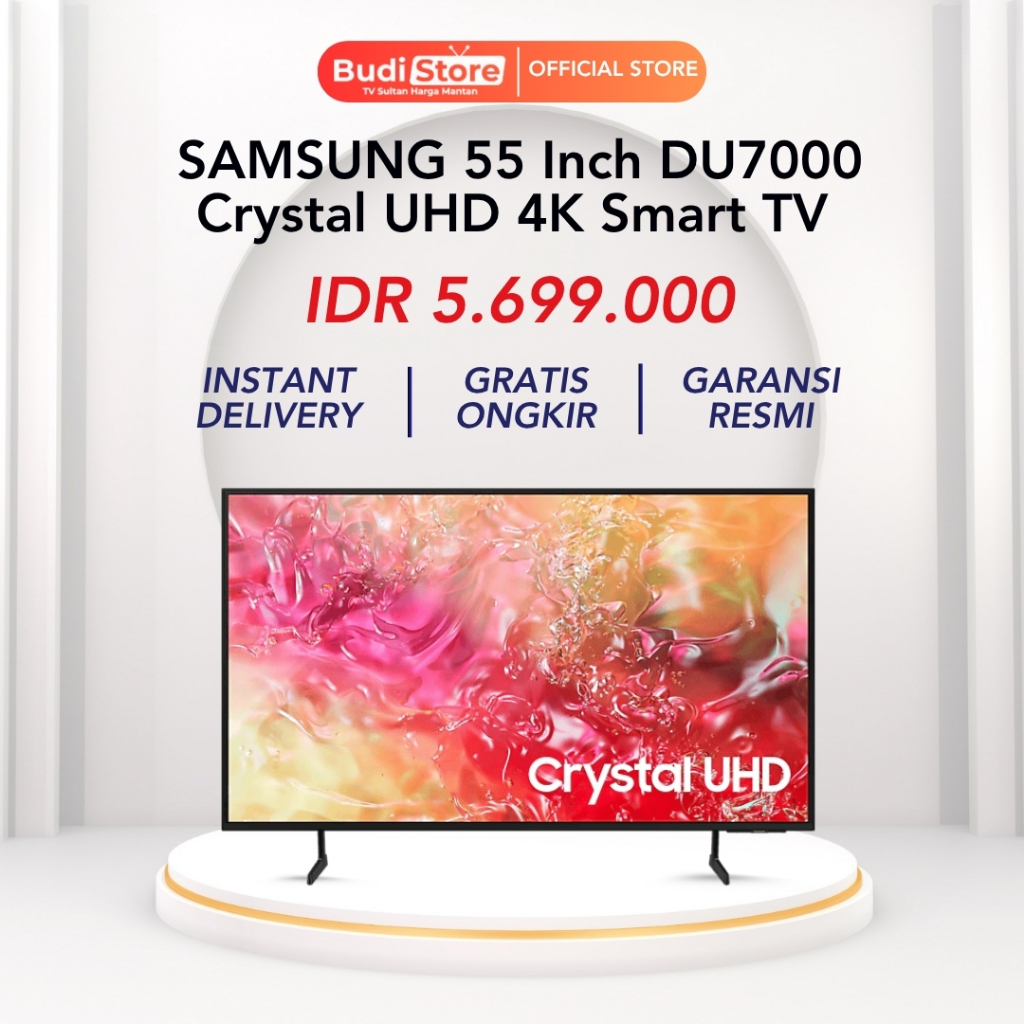 SAMSUNG 55 Inch DU7000 Crystal UHD 4K Smart TV