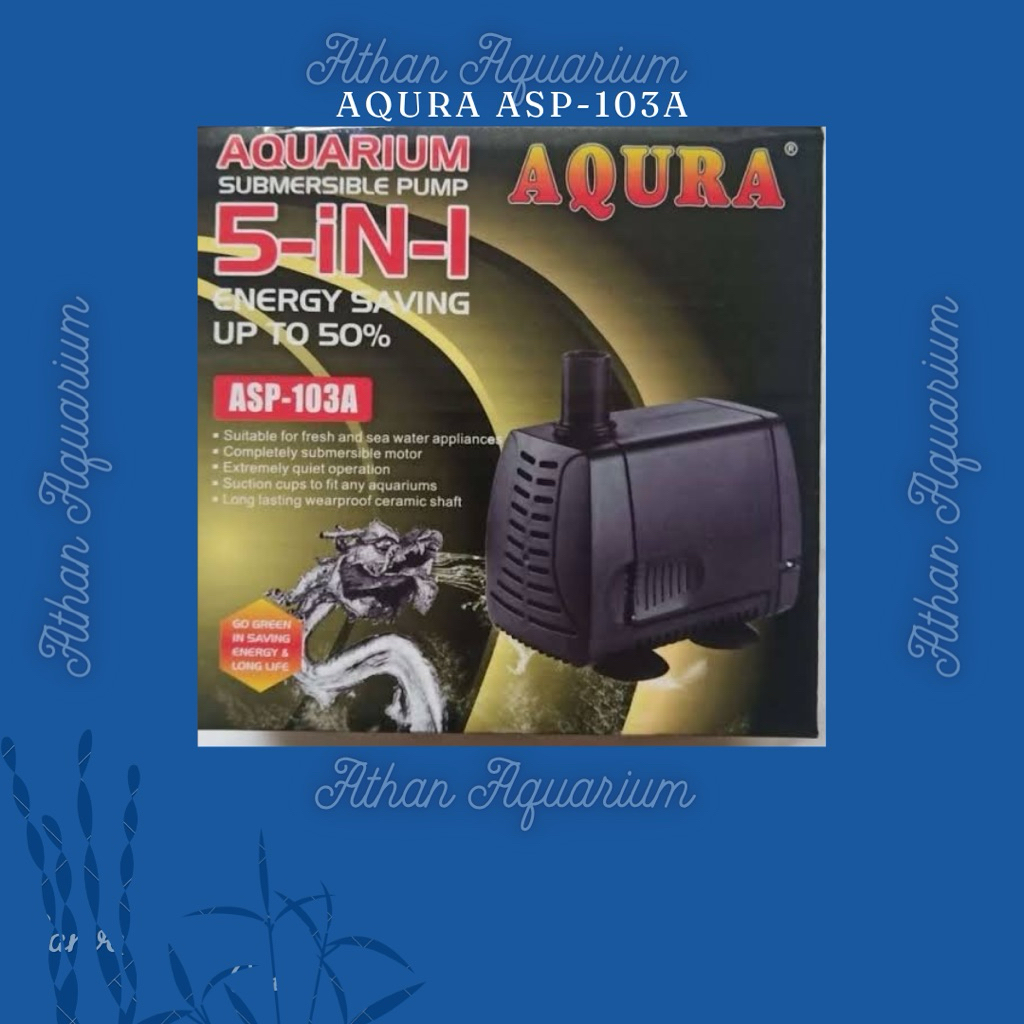 Pompa celup/filter aquarium aquascape/kolam Aqura ASP 103A