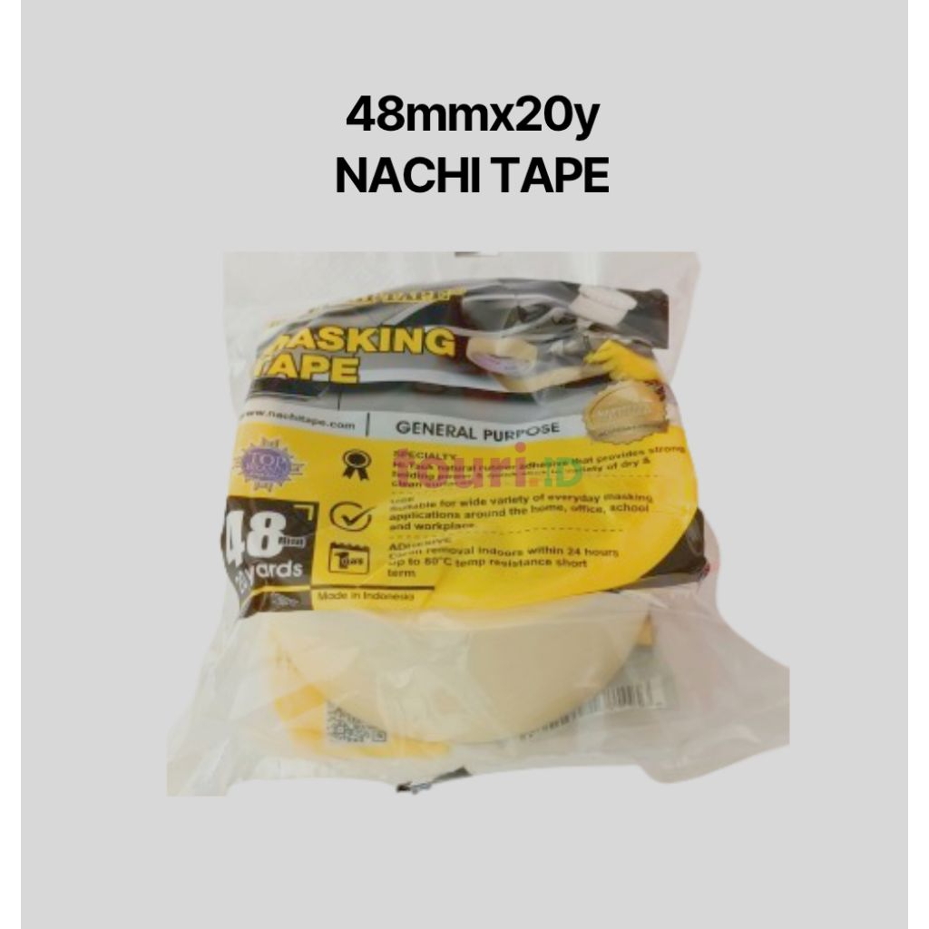 

Masking tape Nachi 1" 48mm / Isolasi Kertas Nachi 48mm