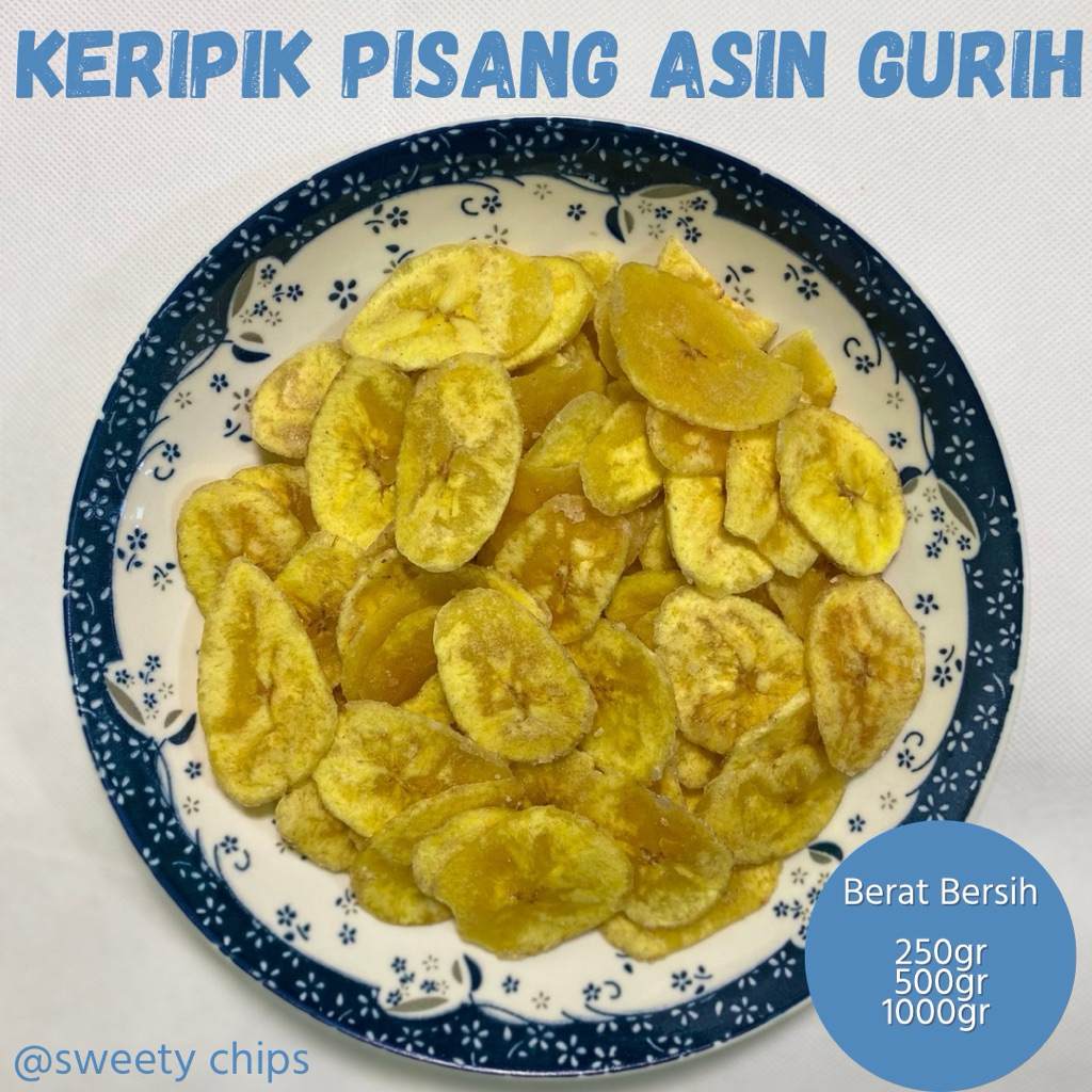 

KERIPIK PISANG ASIN GURIH 500 GRAM