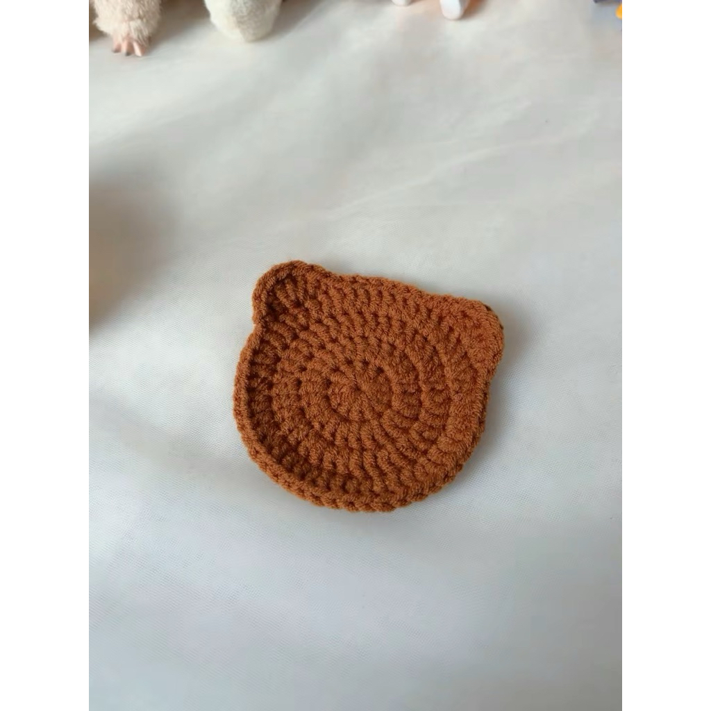 Coaster Crochet | Tatakan Gelas Rajut | Tatakan Gelas Bear Rajut