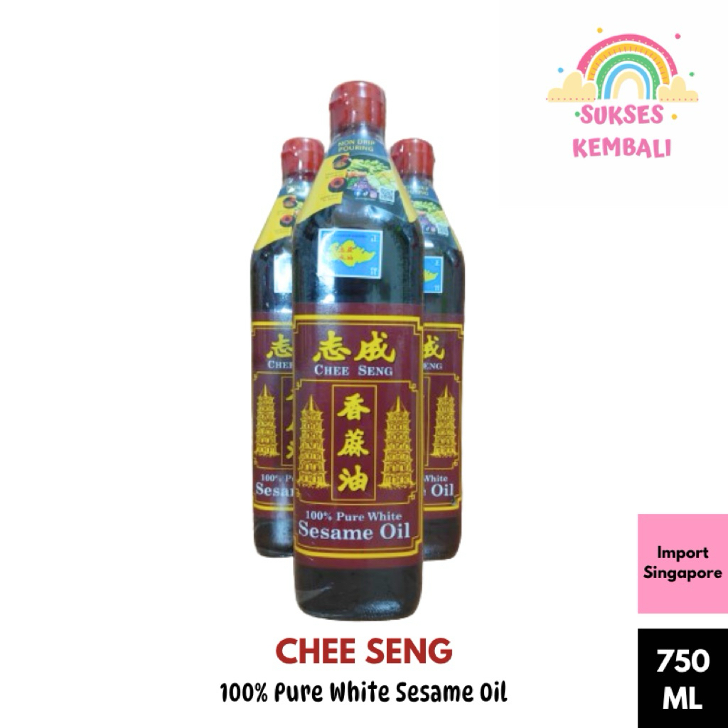 

[HARGA TERMURCE] Minyak Wijen Chee Seng / Mua Yiu / 100% Pure White Sesame Oil (Produk Import Sg) Size 750ml