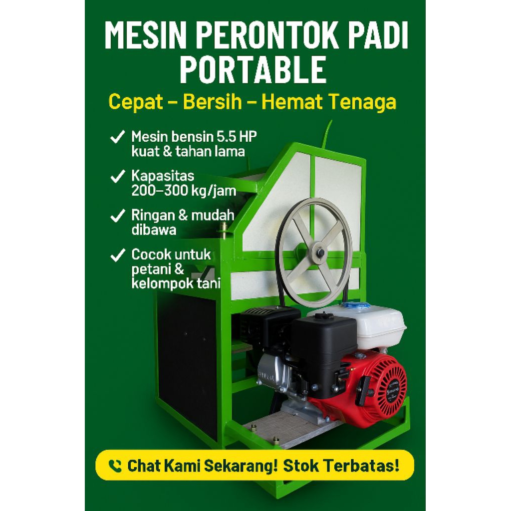 Mesin perontok padi merek fangil || Mesin herek padi || Minimalis & Portable {COD}
