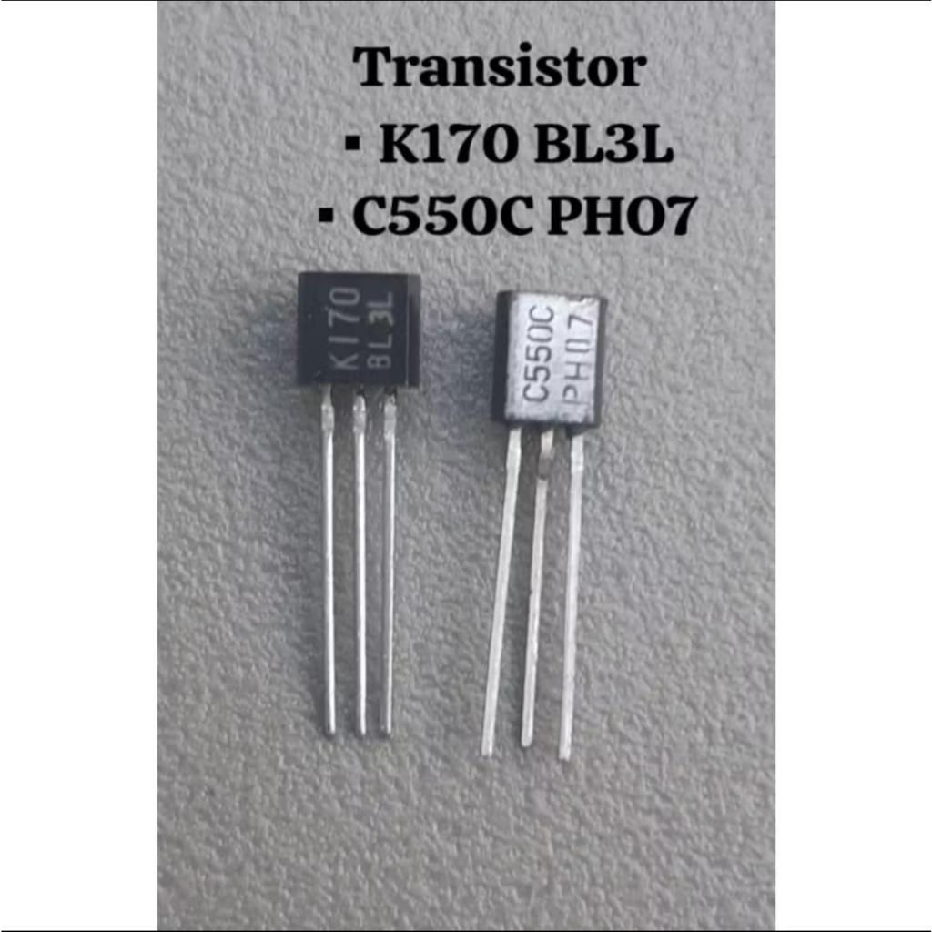 Transistor K170 BL3L & Transistor C550C PH07 [NOS]