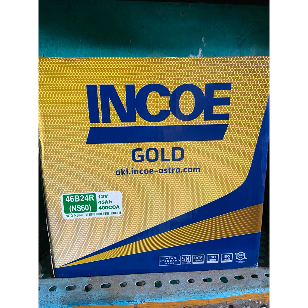 Aki Accu Battery Incoe Gold NS60 45Ah