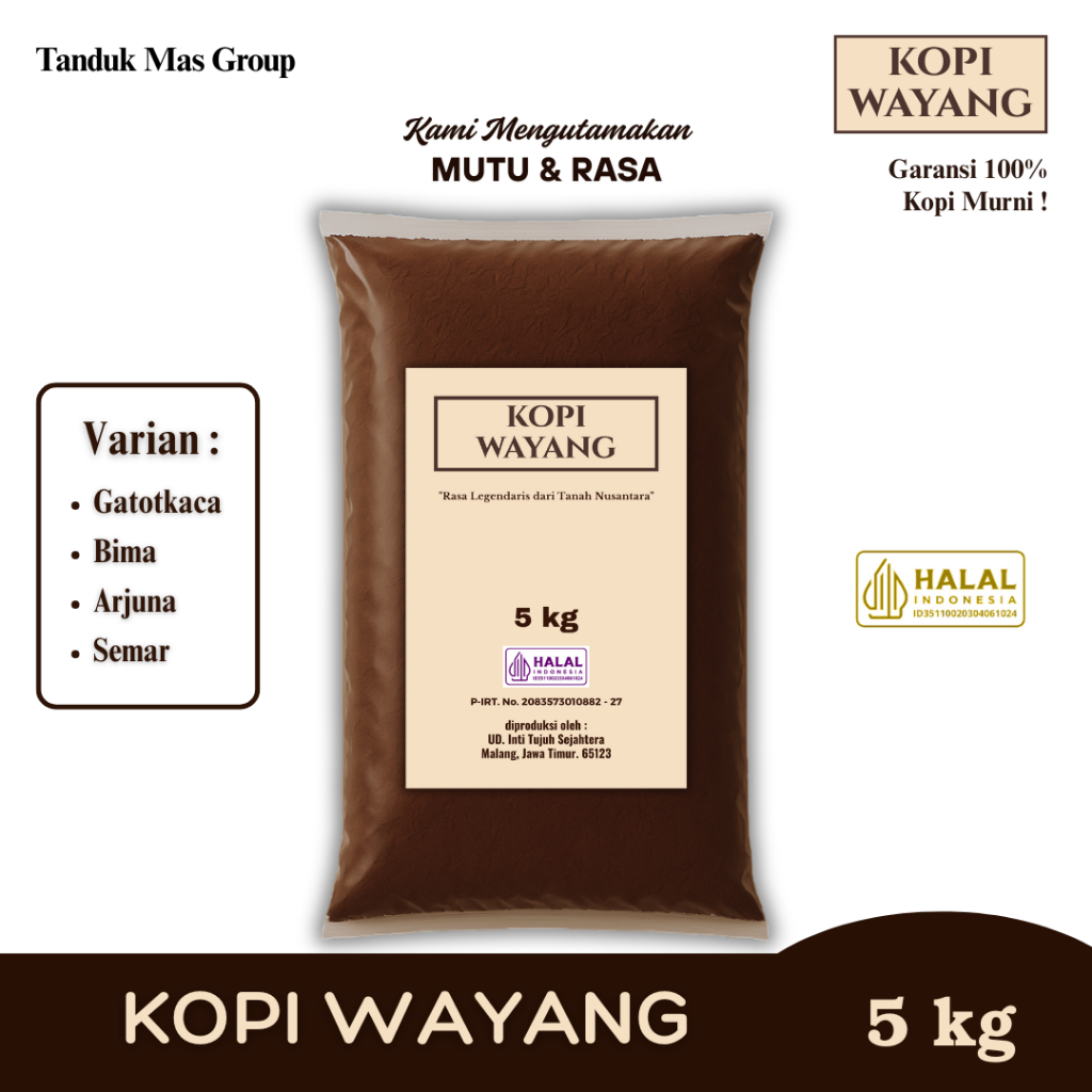 

Kopi Wayang 5kg - Robusta Dampit | Tanduk Mas Group