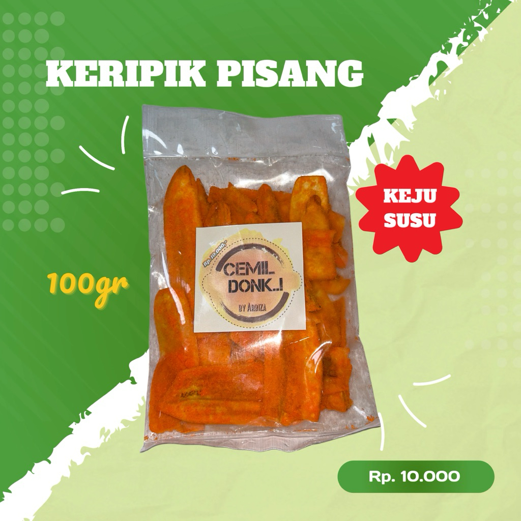 

Keripik Pisang Kepok Aneka Rasa KEJU SUSU