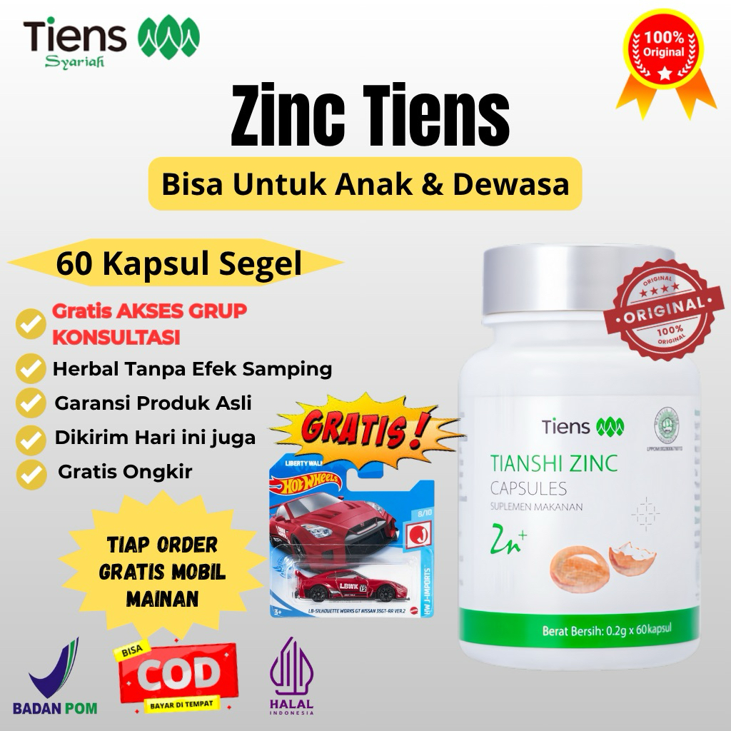 Zinc Tiens | Zinc Penggemuk Tiens | Penggemuk Herbal Tiens | Penggemuk Anak | Penambah Nafsu Makan