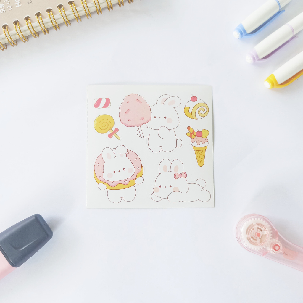 

Stiker Bunny Pastel/ Stiker Anak/ Stiker karakter Bunny/ Stiker sheet Bunny Pastel/ Stiker Deco Bunny