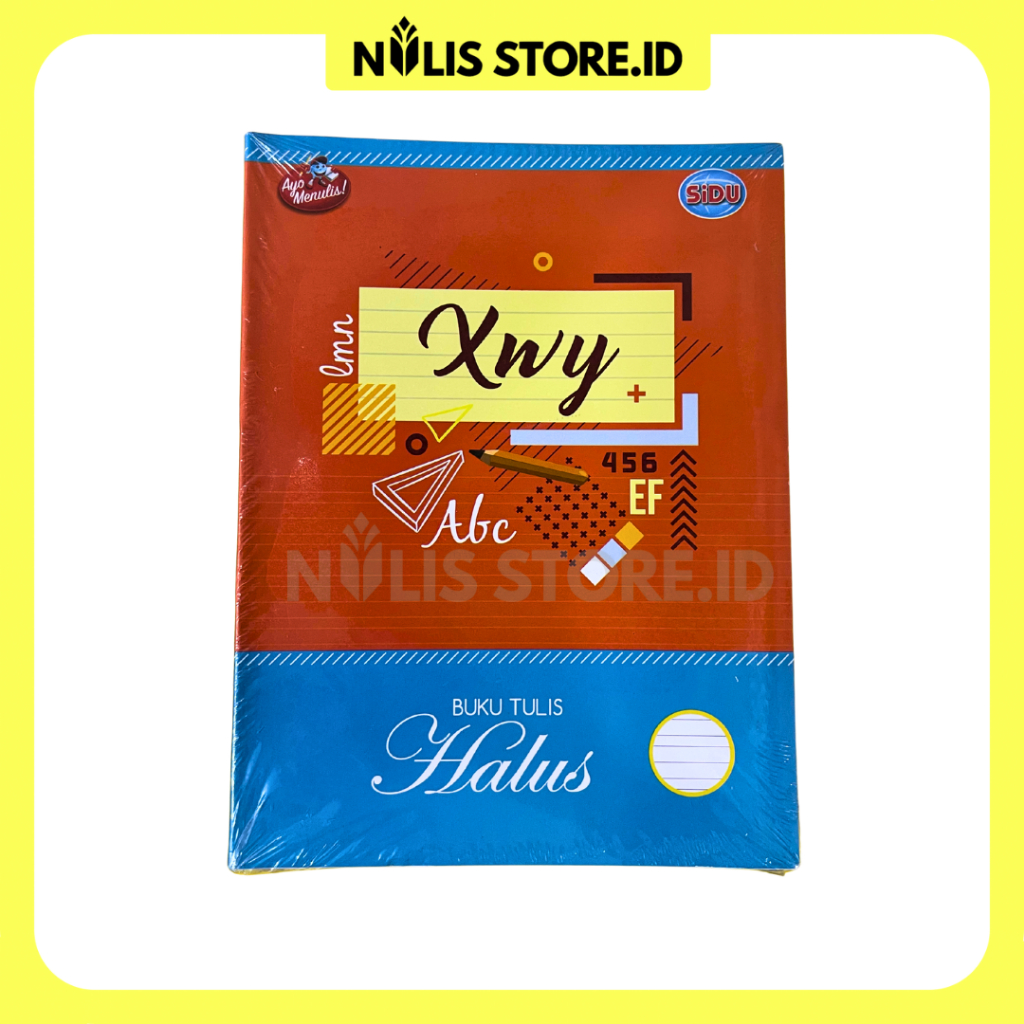 

Buku Tulis halus kasar SIDU 38 lembar-1 pack isi 10 buku tulis tegak bersambung ukuran standar
