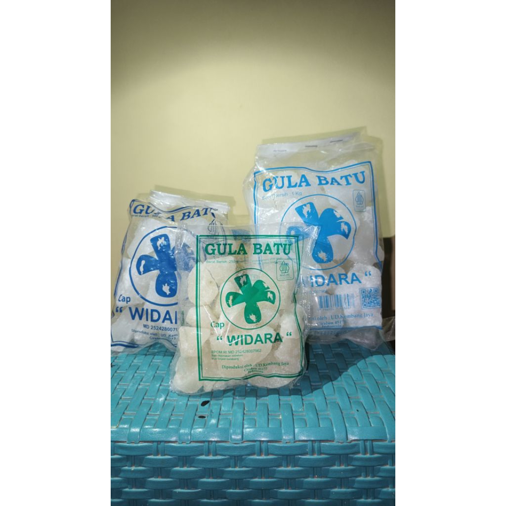 

Gula Batu Cakar Putih Widara | 250g / 500g / 1Kg – Manis Alami