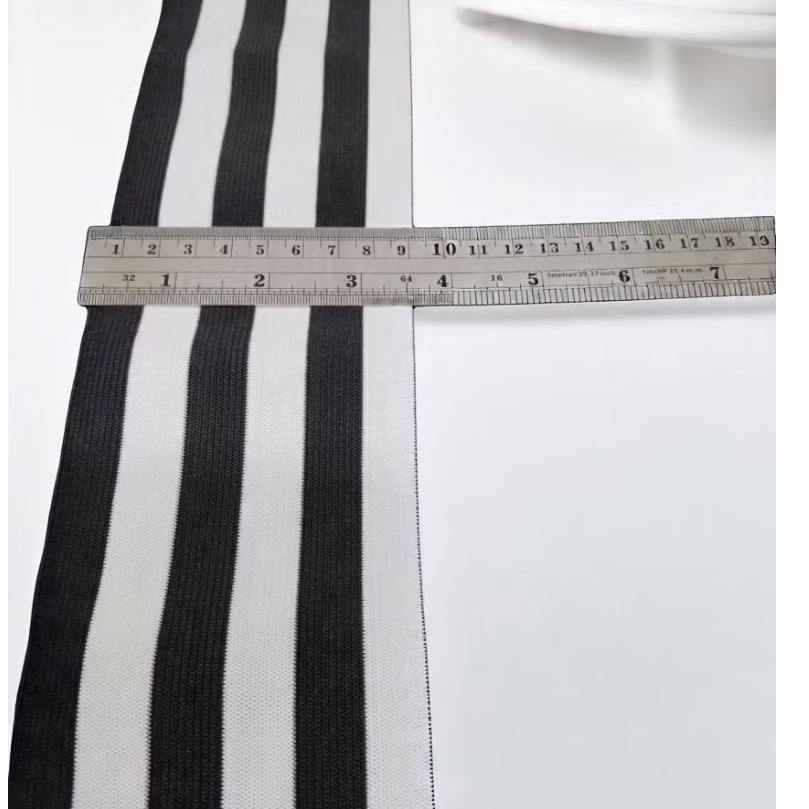 per100cm / permeter 9cm bergaris webbing elastis olahraga bungkus pergelangan tangan karet gelang  K