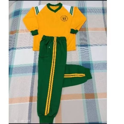 seragam olahraga Anak TK/Paud Kuning_Hijau