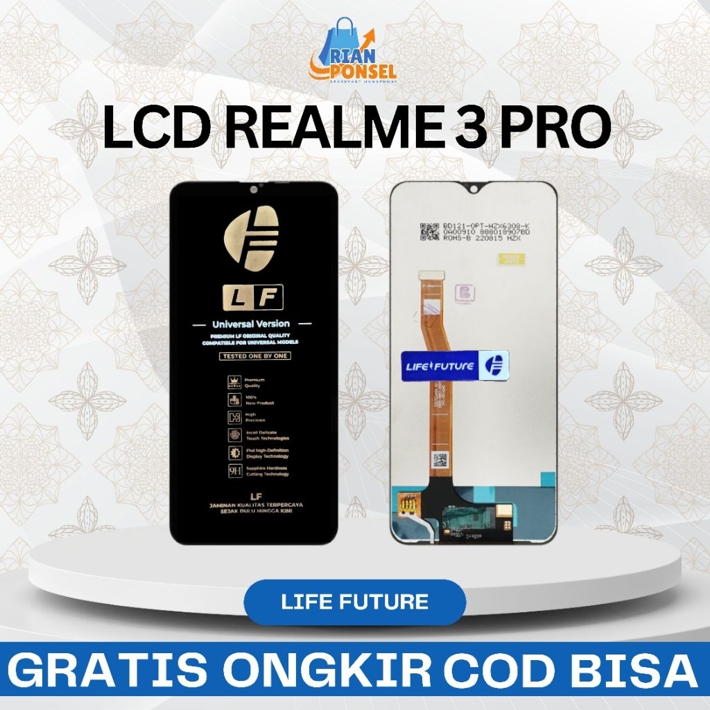 Touchscreen LCD Realme 3 Pro Original Fullset Life Future Touchscreen Ori Lf kualitas no satu Lf