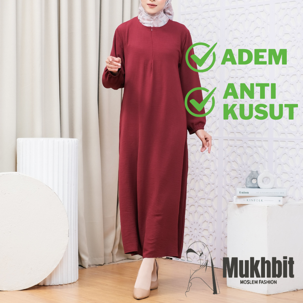 Gamis Polos Terbaru Remaja Hitam Premium Putih Baju Kondangan Jumbo Wanita Pesta SyarI Kekinian