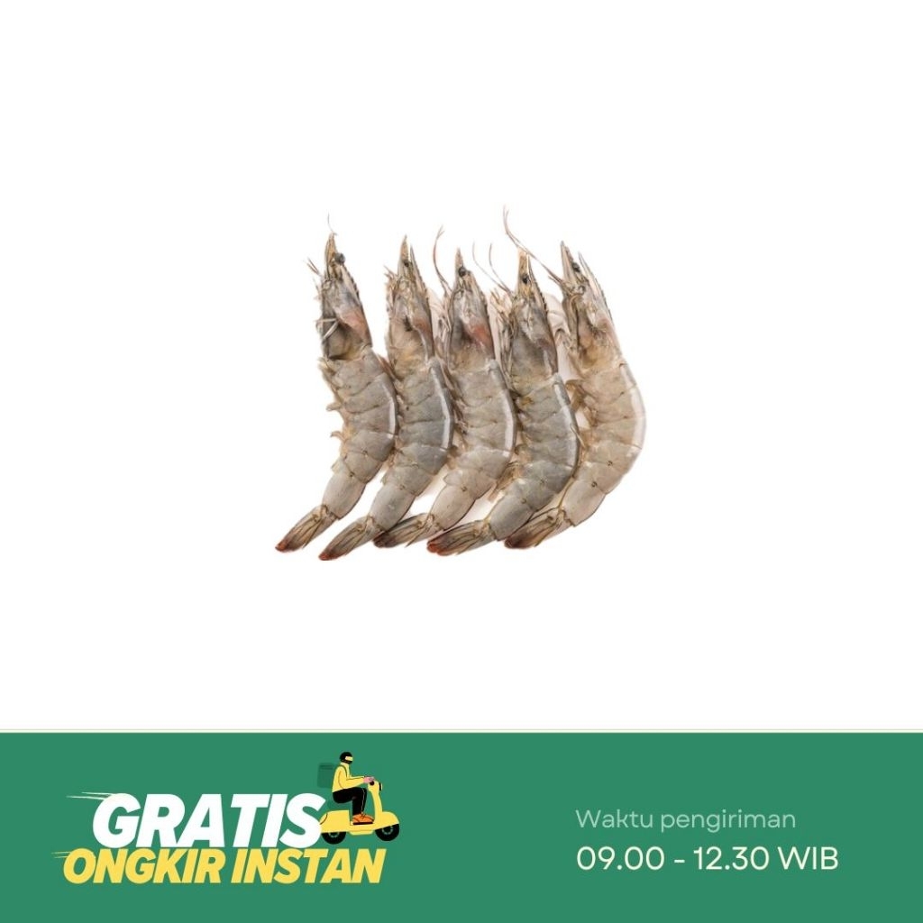 

Udang Segar Vaname Ukuran Kecil 250 gr