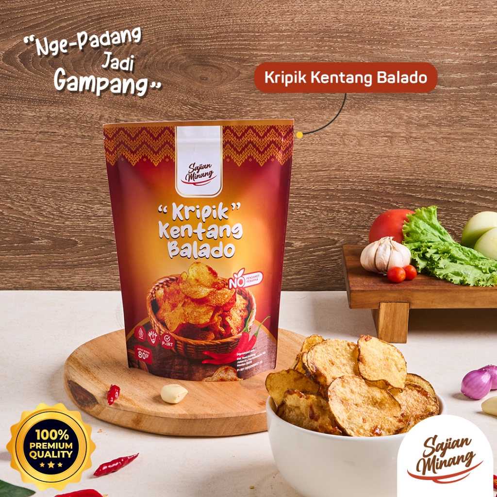 

Sajian Minang - Keripik Kentang Sambal Balado Pedas Manis