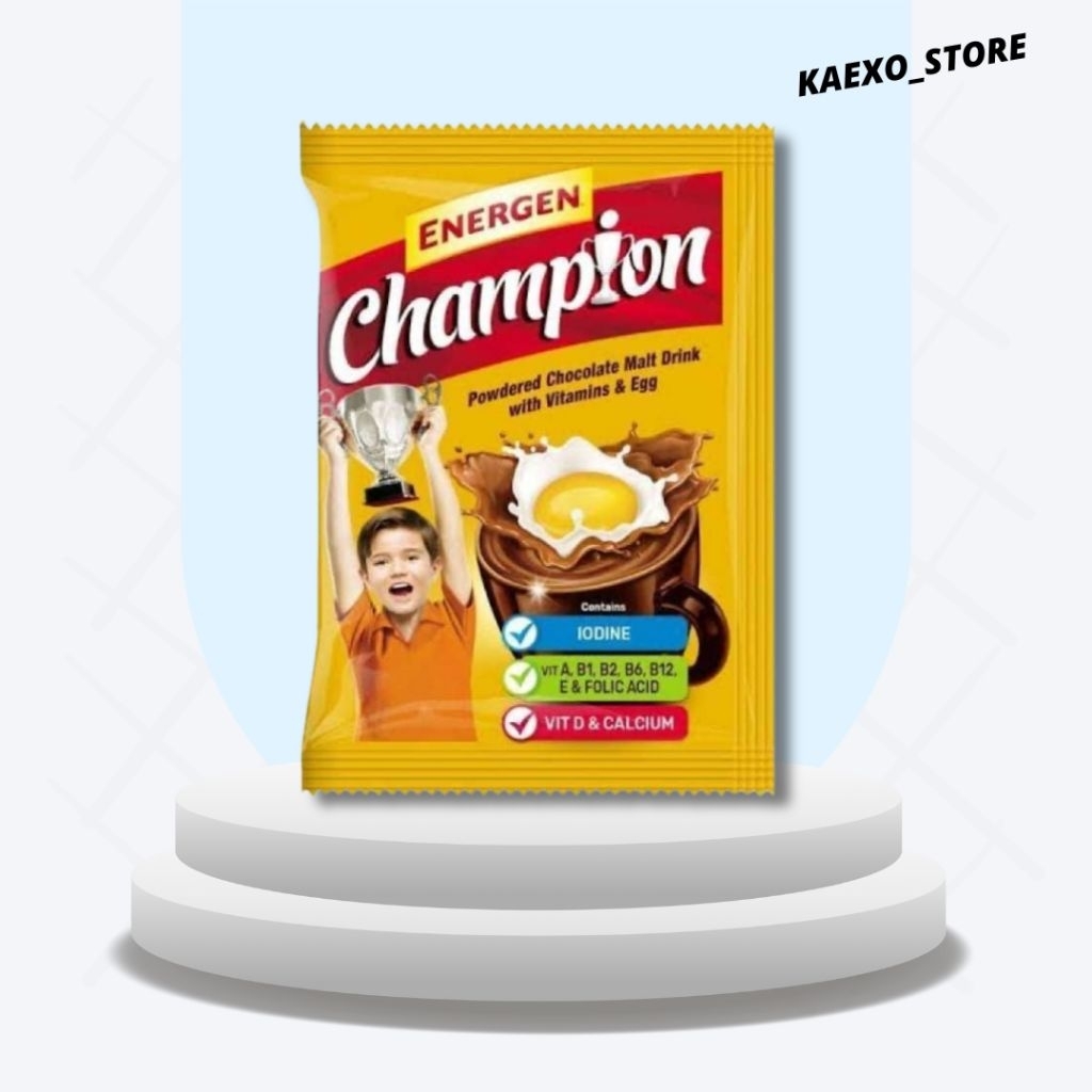 

Energen Champion Susu Sachet || Mayora Champion