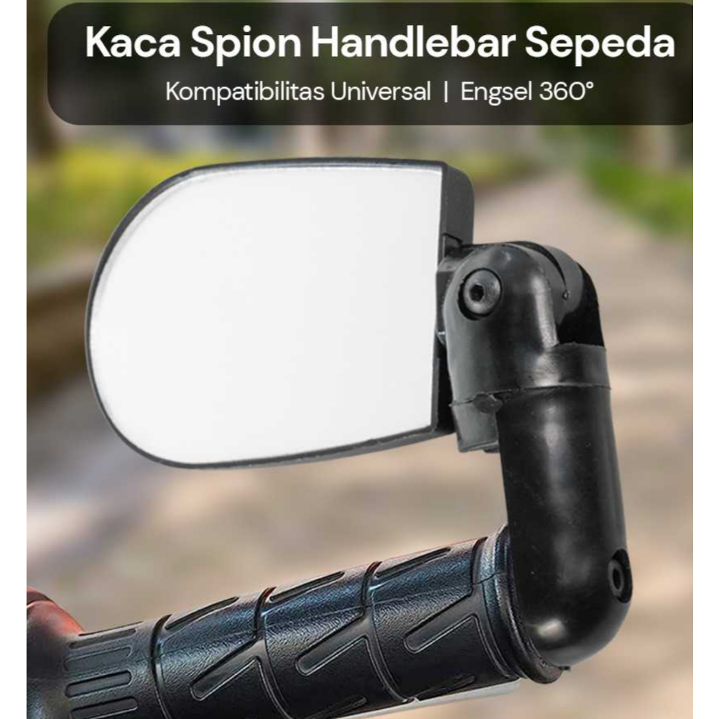 Kaca Spion 360 Rotate Handlebar Sepeda 1 PCS / Spion Sepeda Lipat / Spion Handlebar Sepeda