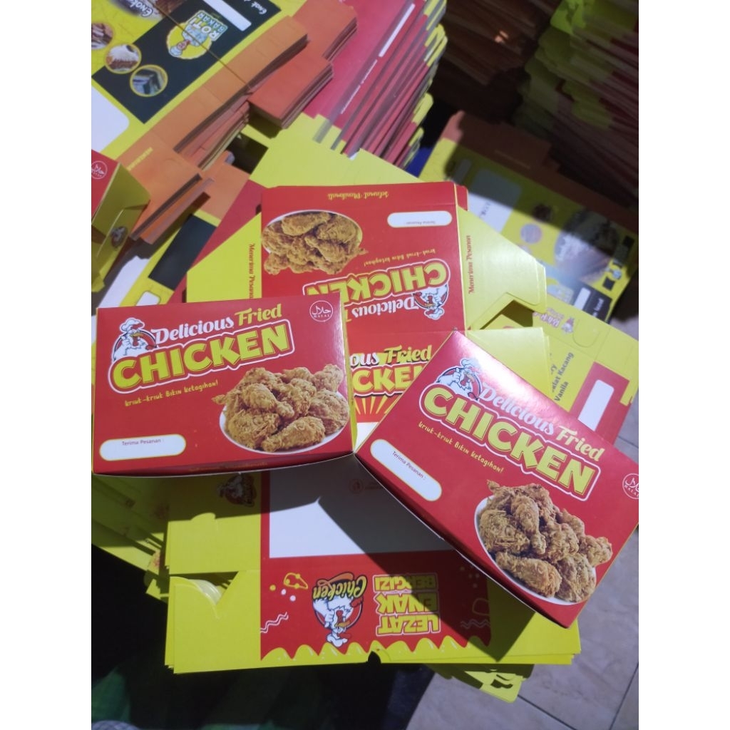 

@50Lembar Box Kfc/Fried Chicken/ Kemasan Fried Chicken uk 15x10x6cm