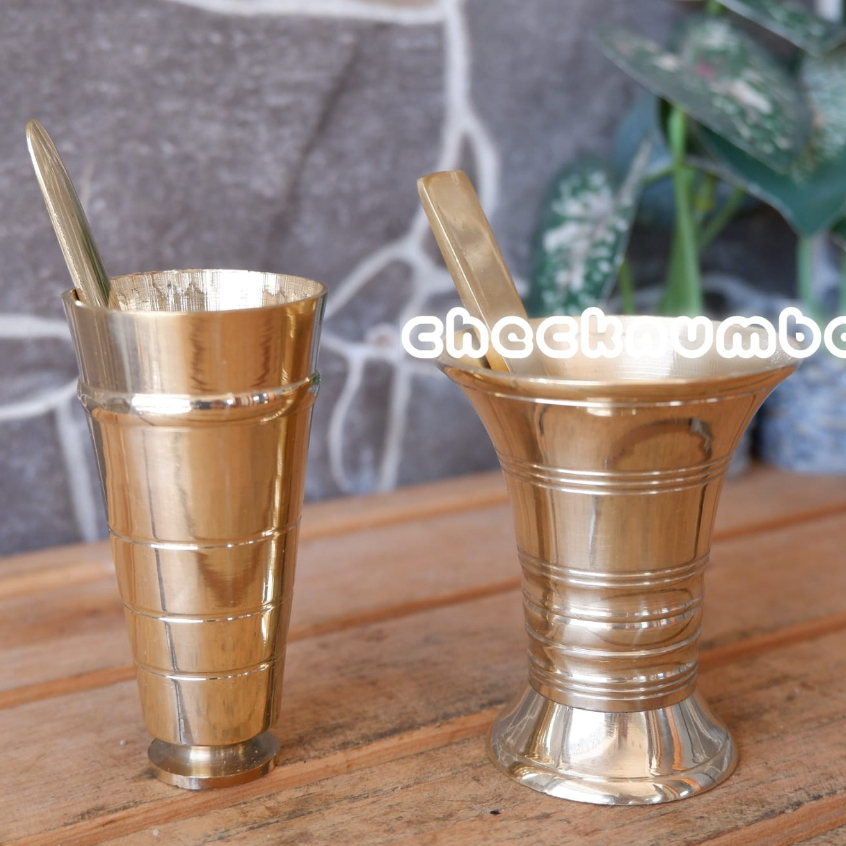 Tumbukan kinang kuningan antik cocoh kinang kuningan antik