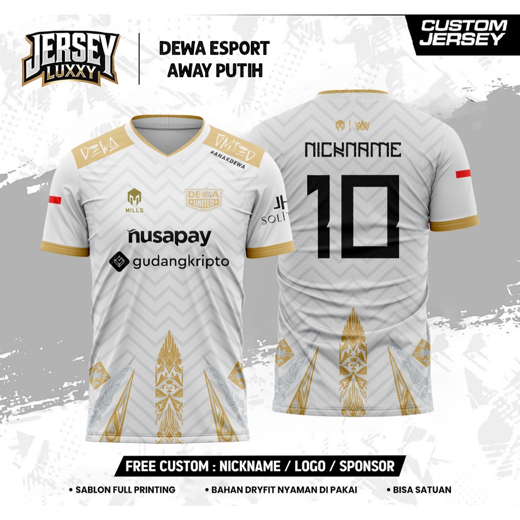 Jersey Desain Terbaru GAMING DEWA ESPORT / Dewa United