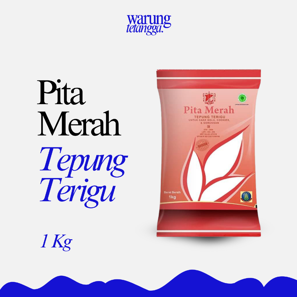

TEPUNG TERIGU CAP PITA MERAH 1 KG