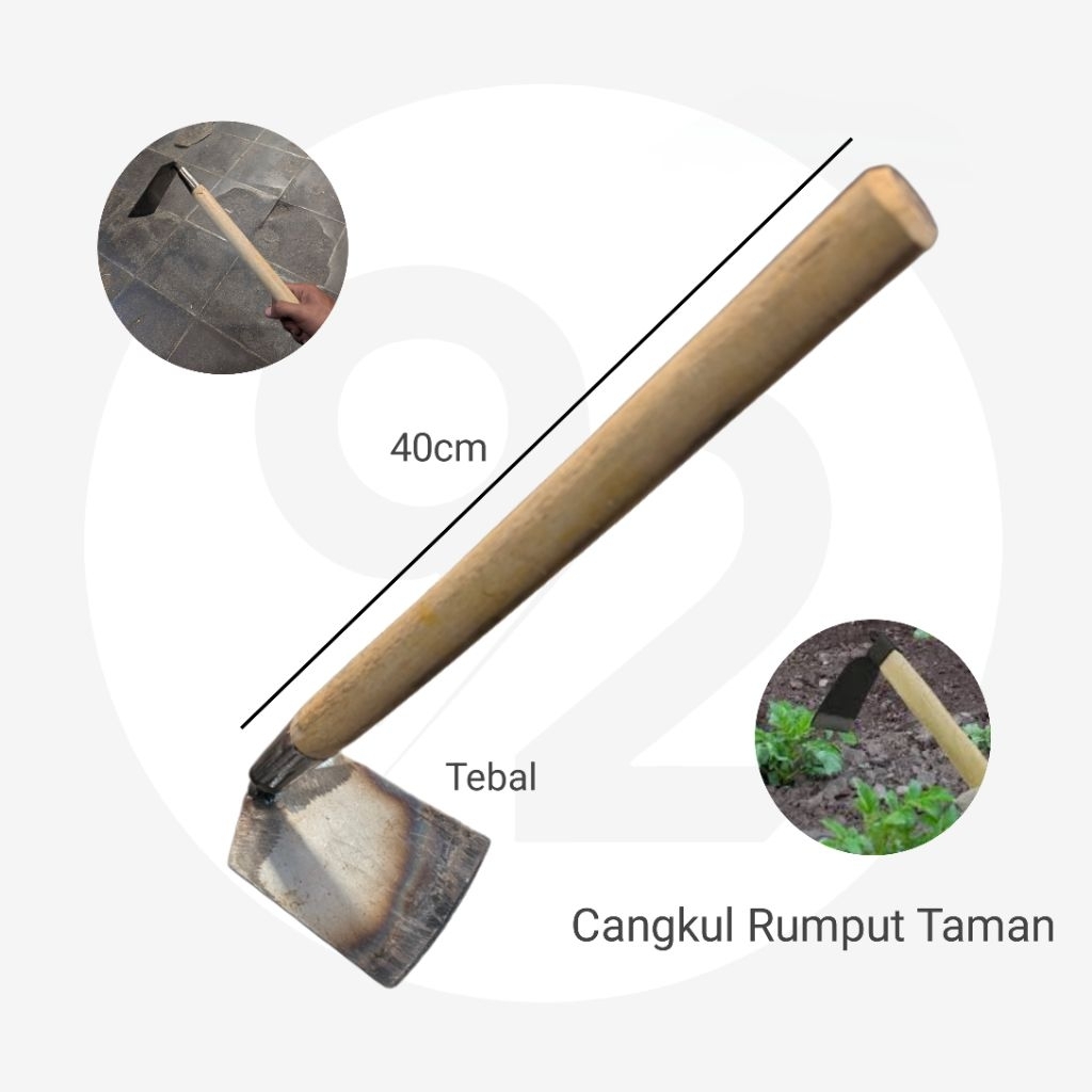 Cangkul Taman Cangkul Rumput Liar Gagang Kayu
