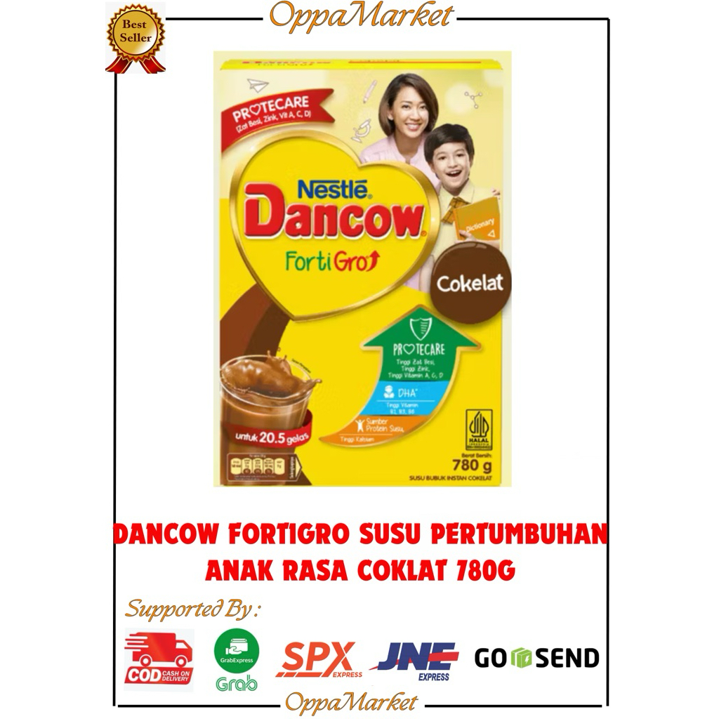 

Dancow Fortigro Susu Pertumbuhan Anak Rasa Coklat 780G