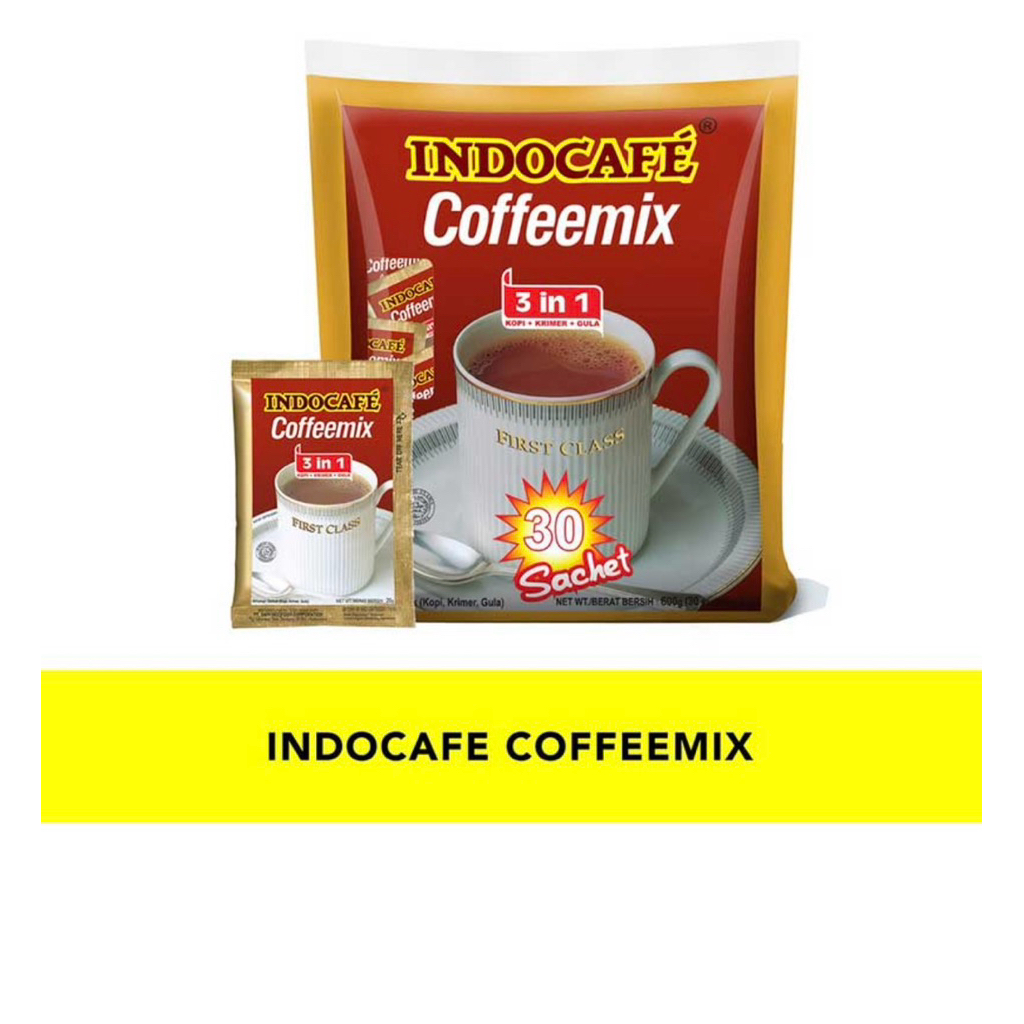 

Indocafe coffeemix Kopi Sachet 30X20 gram