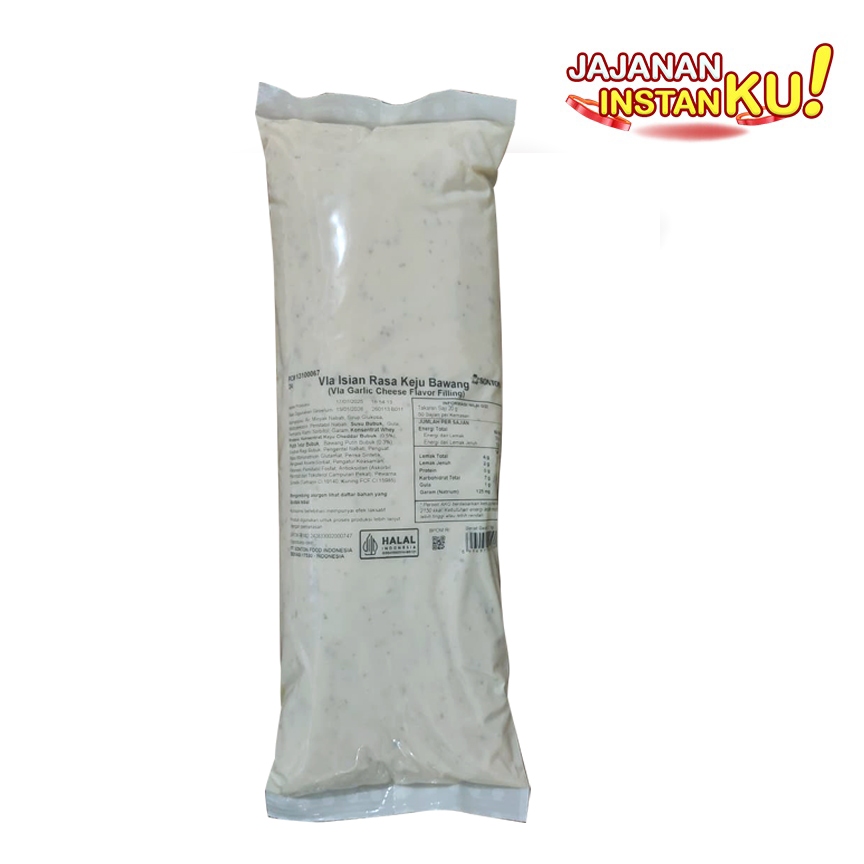

Vla Isian Rasa Keju Bawang/Vla Garlic Cheese Flavor Filling