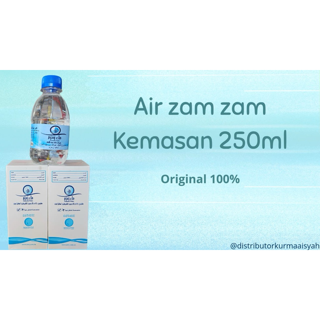 

air zam zam kemasan 250 ml