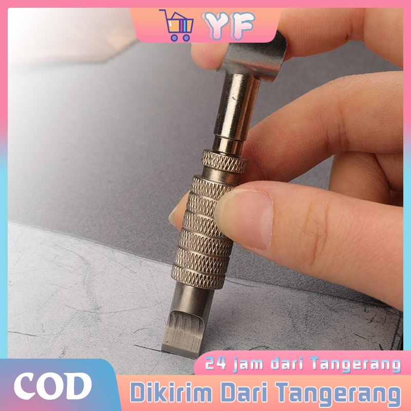

1pcs Stainless Steel Diy Leather Swivel Knife / Carving Cutter / Untuk Making Handicrafts