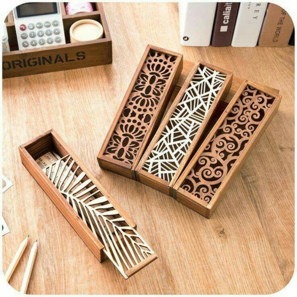 

kotak pensil kayu