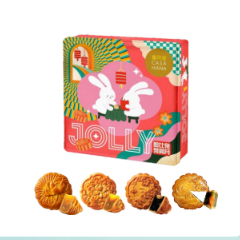 

MOONCAKE KUE BULAN CASAHANA HYT 24 JOLLY BUNNY 4 RED