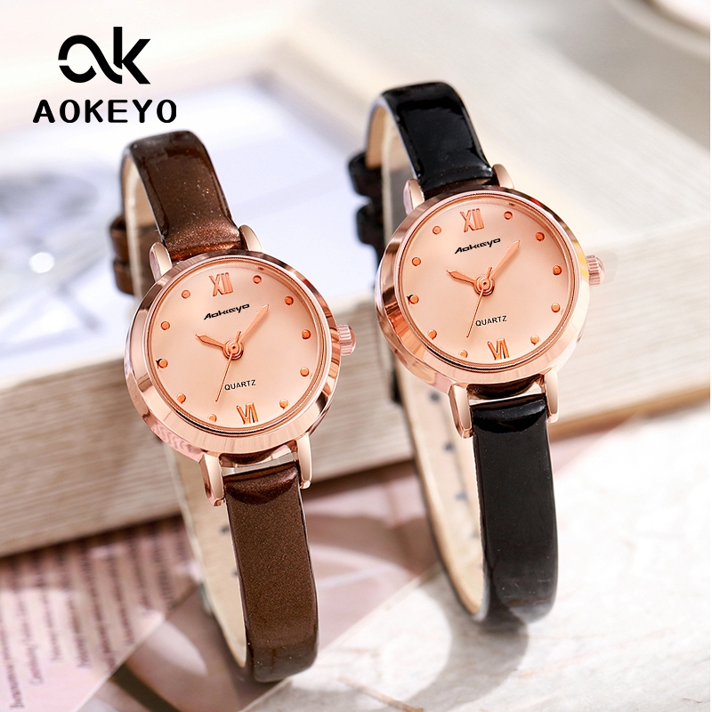 HOT DEALS AOKEYO W230 Jam Tangan Wanita Baru Original Korea Design Kecil Wanita Jam Tangan Wanita