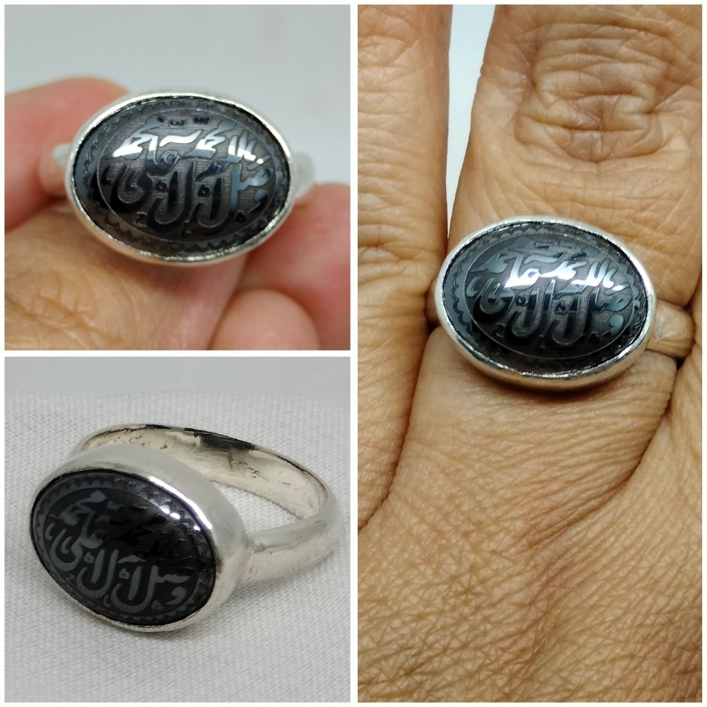Cincin Perak Batu Hadidsin Hiriz Shalawat