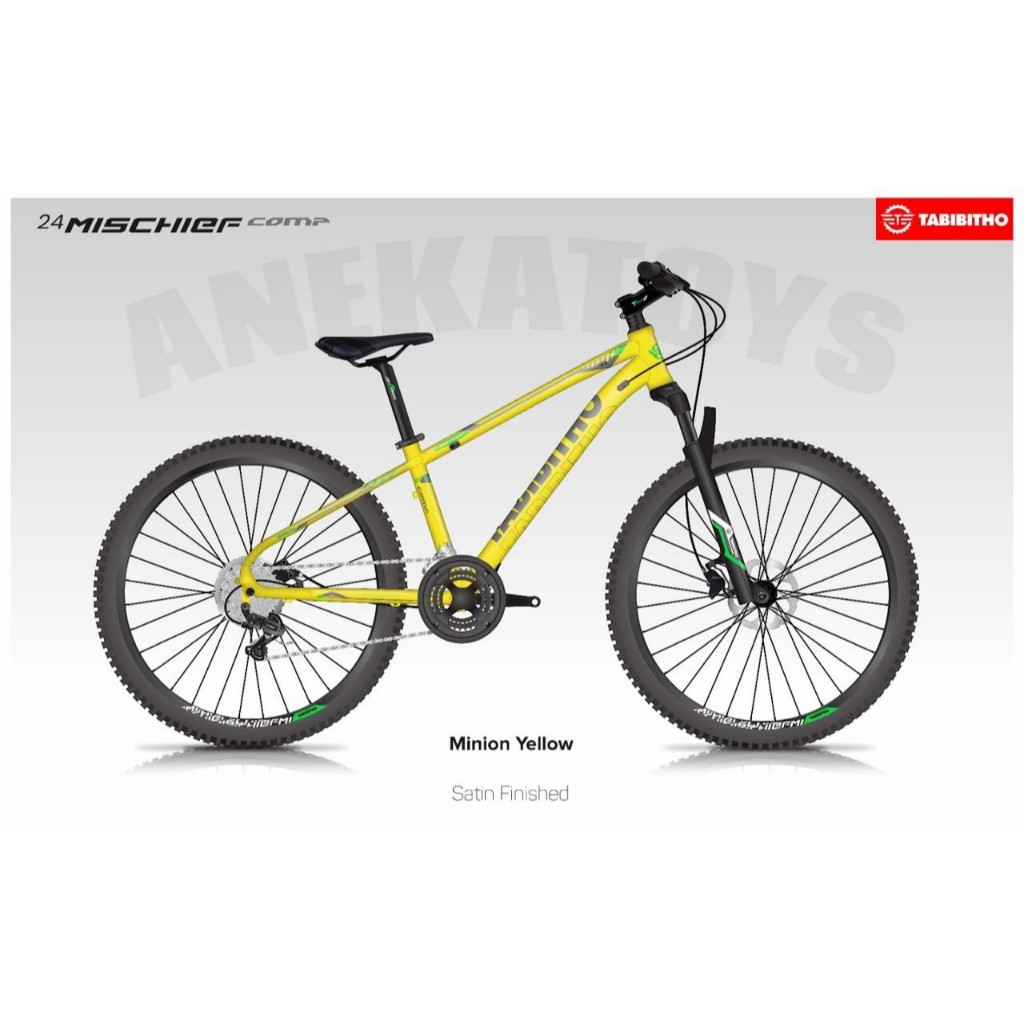 Sepeda Gunung Remaja Thrill Tabibitho Mischief 20x2.125 Inch Alloy Frame Internal Kaliper