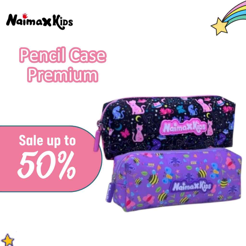 

Pencil Case Custom Nama | Naimax kids Pencil case premium perempuan Alat Pencil Stationery Tulisl