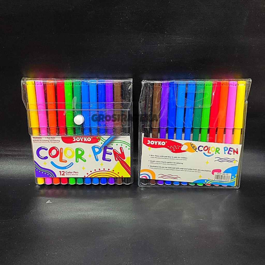 

SPIDOL KECIL, COLORING PEN CLP 60 12 JOYKO