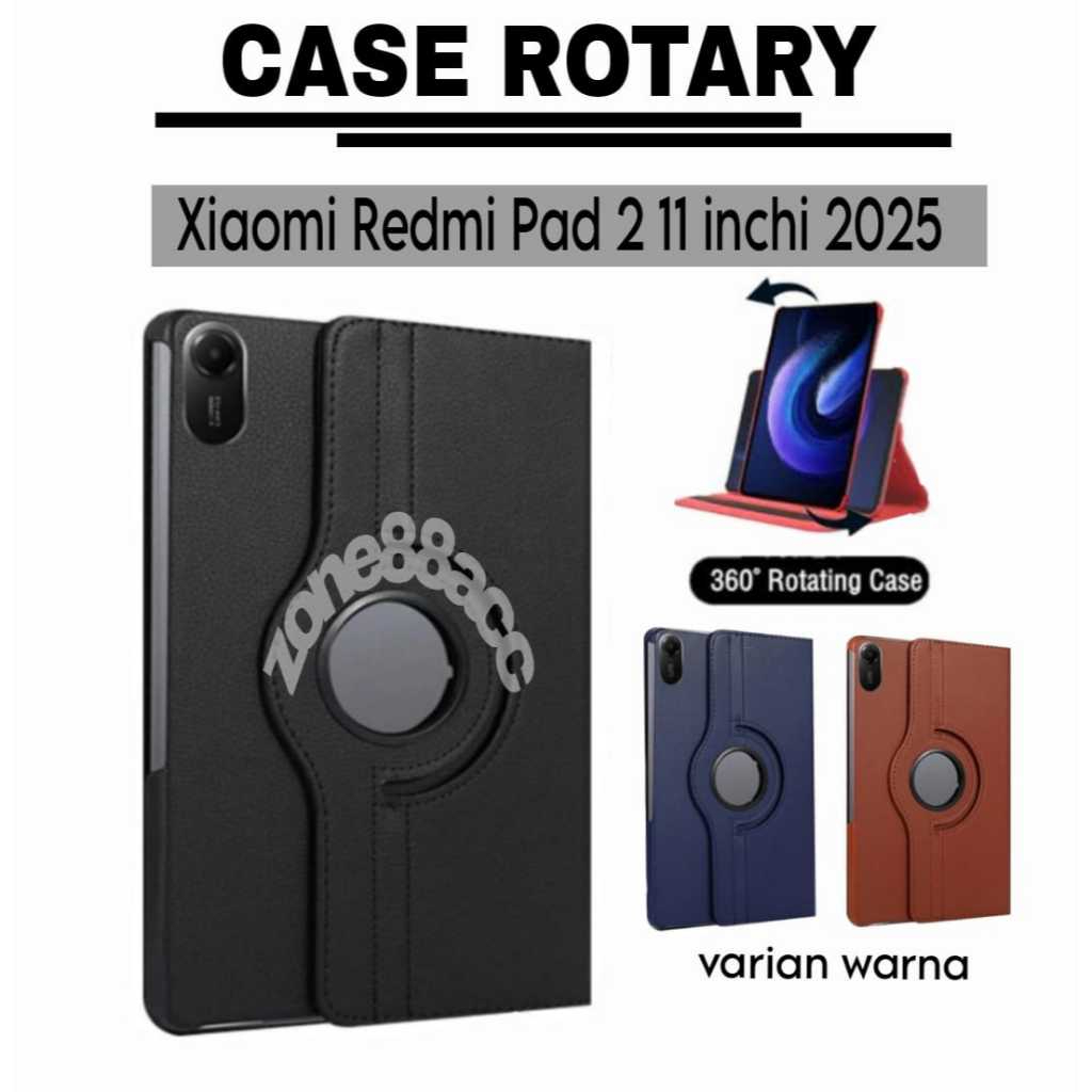 Sarung Rotary Redmi pad 2 11"inch 2025 / Case Redmi Pad 2 / Casing Redmi Pad 2 / case tablet redmi p