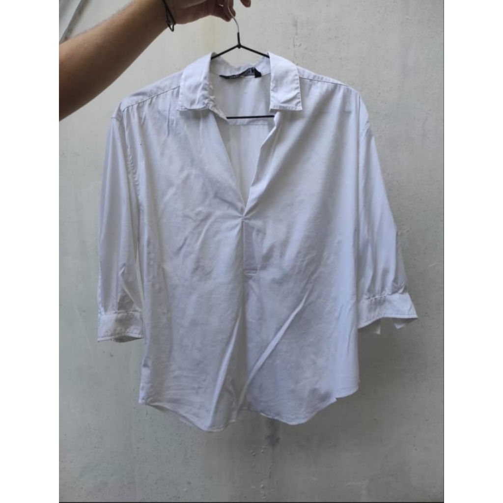 preloved Ori Zara woman kemeja putih