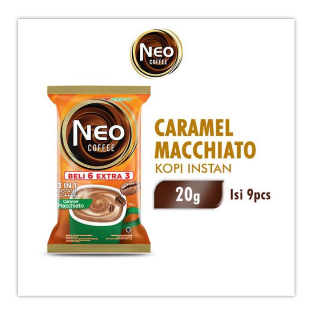 

Neo Coffee Caramel Machiato 9 sachet Kopi Instant