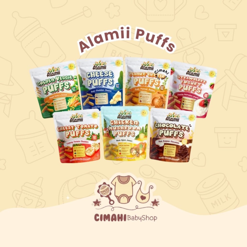 

Alamii Puff | Snack Anak Sehat | Golden Veggie (25gr) | Gluten Free