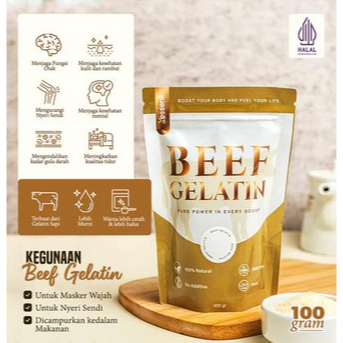 

Essenli Bubuk Gelatin Sapi Halal 100gr Berkualitas Tinggi