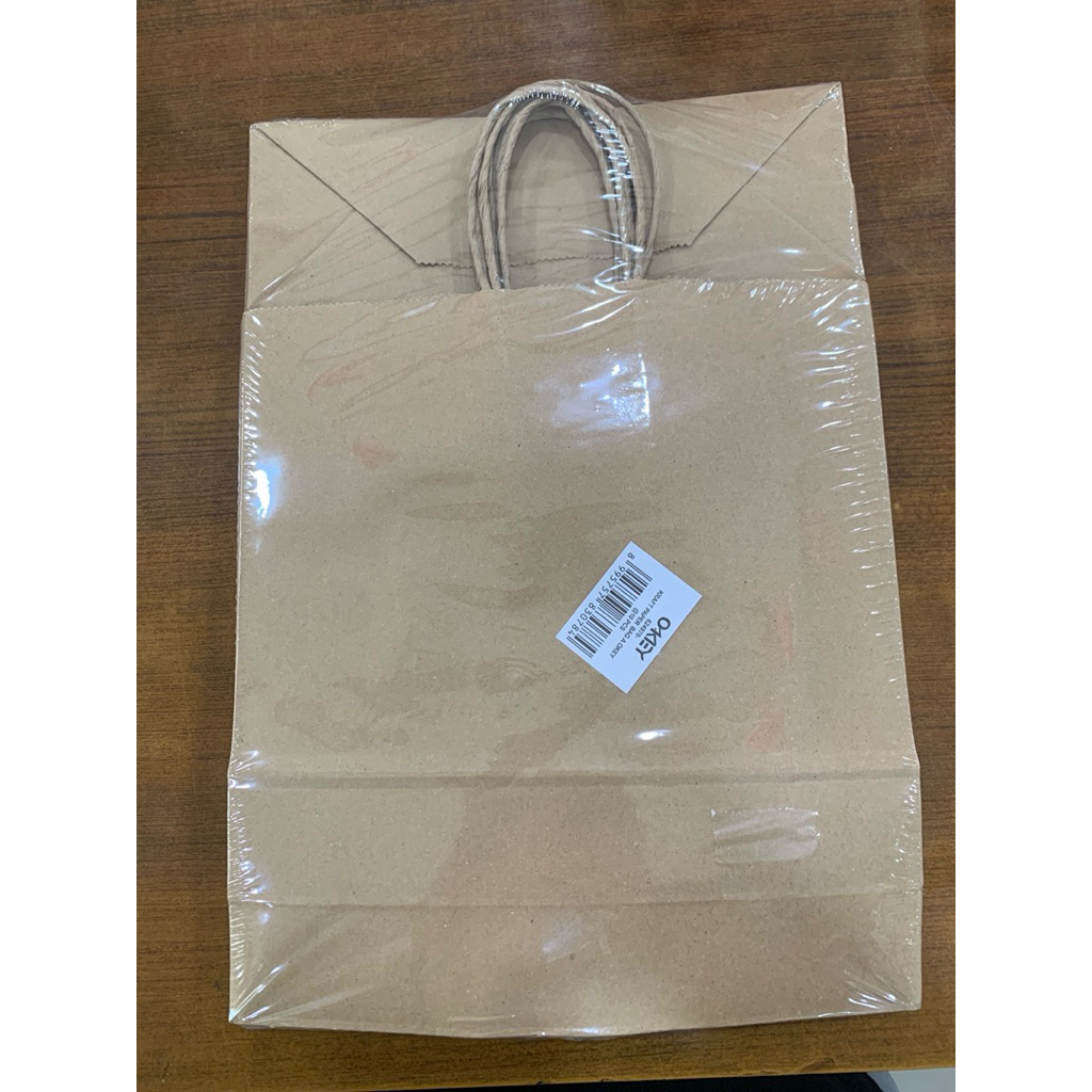 

“Tas Kertas Coklat 24x22x8 cm Pegangan Tali – Paper Bag Kraft Souvenir & Gift Bag Isi 10 Pcs