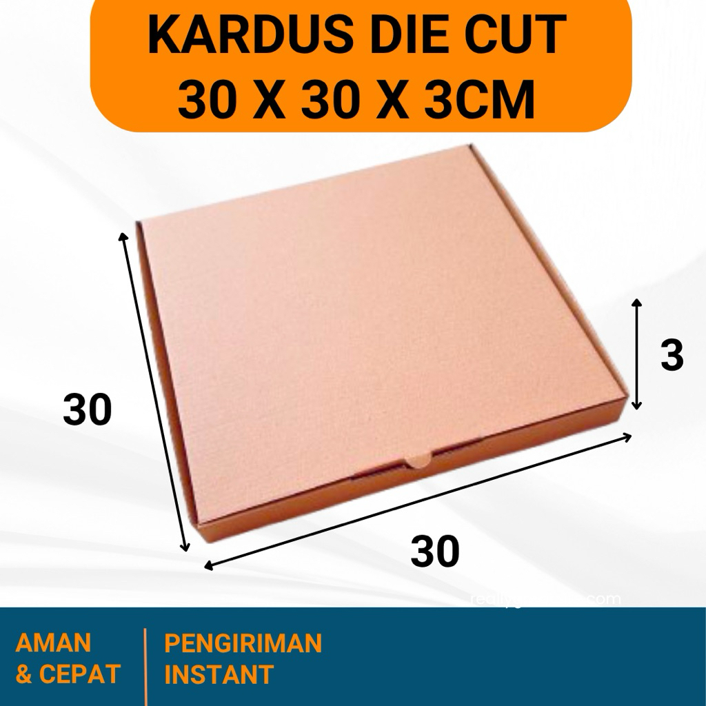 

KARDUS 30x30x3 cm / BOX KARTON CORUGATED DIE CUT E-FLUTE