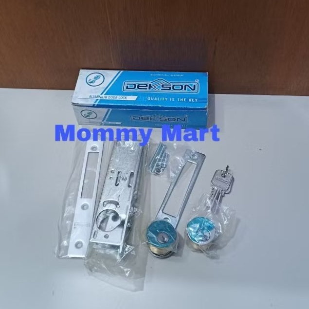 Kunci Bulat Kunci Kaca Pintu Kusen Aluminium silinder Bulat Dekkson Dekson Original Komplit set