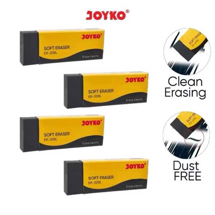 

( 10 BIJI ) Eraser / Penghapus Joyko ER-B20BL / Penghapus Hitam Besar
